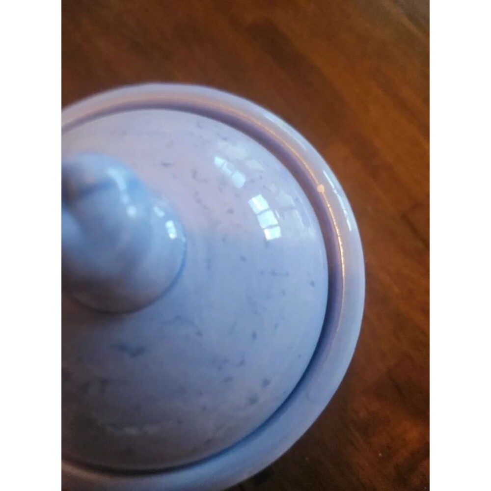 Small Purple Floral Ceramic Canister - Picture 2 of 8